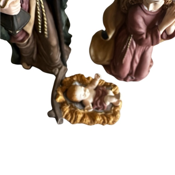 NATIVITY SET HOLY FAMILY CERAMIC MADE IN CHINA FOR PIECES - Picture 2 of 9